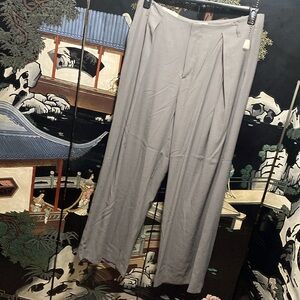 Gray Wide-Leg Pants